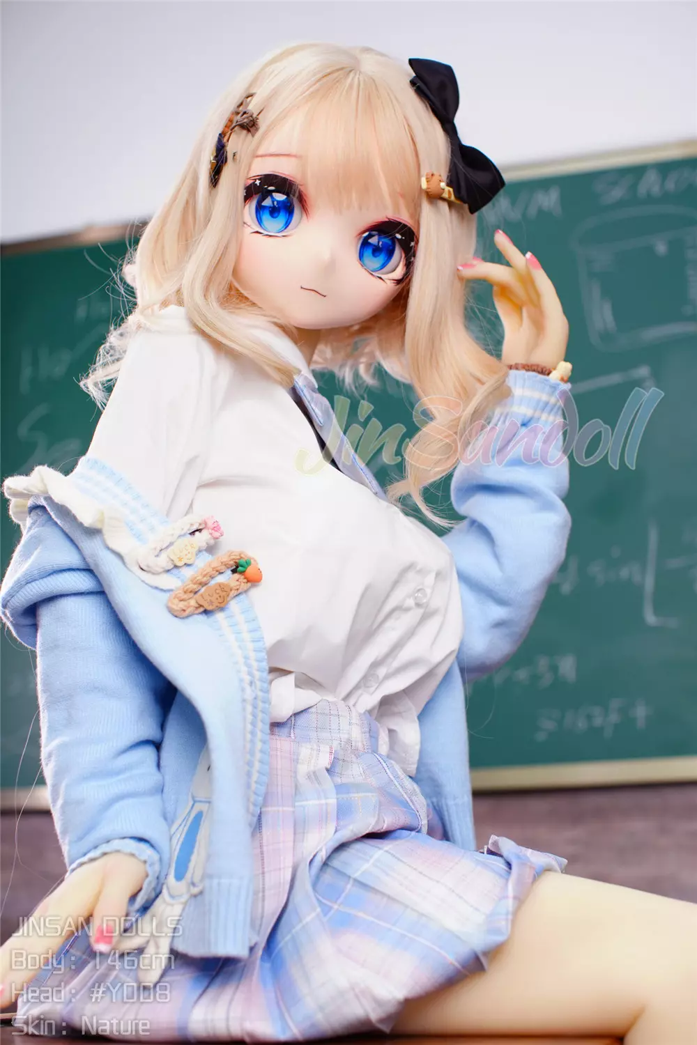WM S-TPE 146cm Anime TPE Sex Doll with PVC Head #Y008
